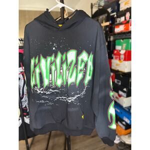 NWT SZ M - Civilized Blk/Green/Multi Hoodie (CV6119)